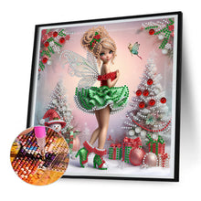 Load image into Gallery viewer, Diamond Painting - Partial Special Shaped - Christmas elf girl (30*30CM)
