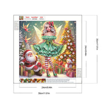 Load image into Gallery viewer, Diamond Painting - Partial Special Shaped - Christmas elf girl (30*30CM)
