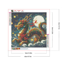 Load image into Gallery viewer, Diamond Painting - Full Round - Dragon and moon (40*40CM)
