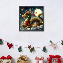 Load image into Gallery viewer, Diamond Painting - Full Round - Dragon and moon (40*40CM)
