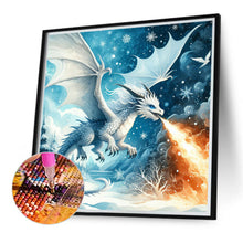 Load image into Gallery viewer, Diamond Painting - Full Round - Dragon breathing fire (40*40CM)
