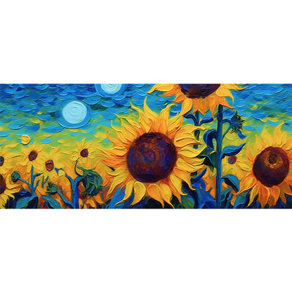 Diamond Painting - Full Round - Sunflowers (70*30CM)