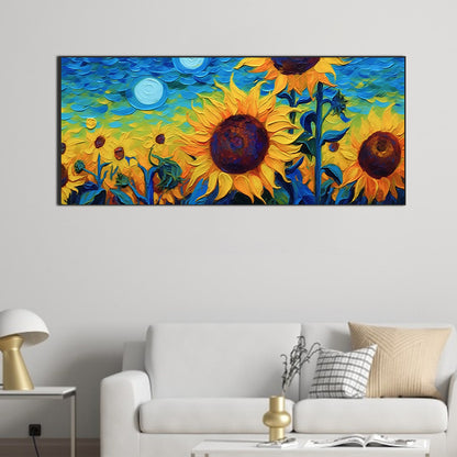 Diamond Painting - Full Round - Sunflowers (70*30CM)