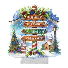 Load image into Gallery viewer, Acrylic Special Shape Signpost Rhinestones Desktop Ornaments Bedroom Table Decor
