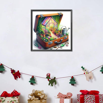 Diamond Painting - Full Round - Suitcase Gardening in the suitcase (40*40CM)