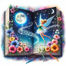 Load image into Gallery viewer, Diamond Painting - Full Round - Flower elves in the book (40*40CM)
