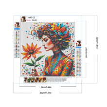 Load image into Gallery viewer, Diamond Painting - Full Round - Girl (30*30CM)
