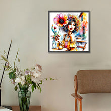 Load image into Gallery viewer, Diamond Painting - Full Round - Girl (30*30CM)
