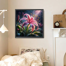 Load image into Gallery viewer, Diamond Painting - Full Round - Pink lilies (30*30CM)
