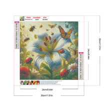 Load image into Gallery viewer, Diamond Painting - Full Round - White lilies (30*30CM)
