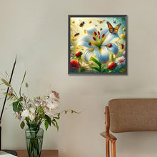 Load image into Gallery viewer, Diamond Painting - Full Round - White lilies (30*30CM)
