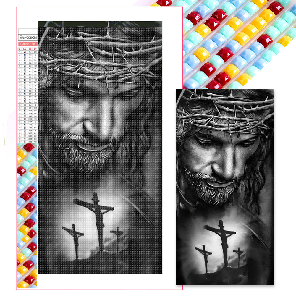 Diamond Painting - Full Square - Cross (40*80CM)