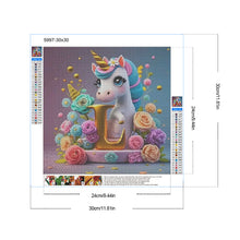Load image into Gallery viewer, Diamond Painting - Full Round - Unicorn (30*30CM)
