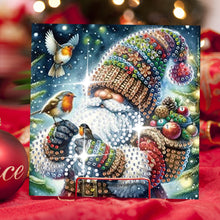 Load image into Gallery viewer, 6Pcs Christmas Snowman Diamond Painting Greeting Card for Holiday Party Favors
