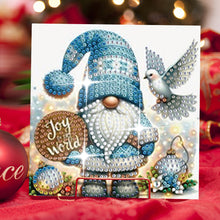 Load image into Gallery viewer, 6Pcs Christmas Snowman Diamond Painting Greeting Card for Holiday Party Favors
