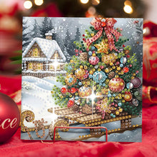 Load image into Gallery viewer, 6Pcs Christmas Snowman Diamond Painting Greeting Card for Holiday Party Favors
