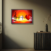 Load image into Gallery viewer, AB Diamond Painting - Full Round - Music heart (45*30CM)

