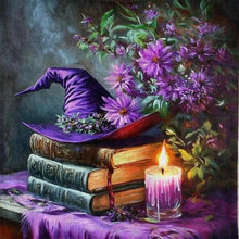 Load image into Gallery viewer, AB Diamond Painting - Full Round - Book witch hat (45*45CM)
