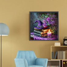 Load image into Gallery viewer, AB Diamond Painting - Full Round - Book witch hat (45*45CM)
