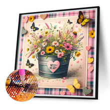 Load image into Gallery viewer, Diamond Painting - Full Round - Iron bucket daisy (30*30CM)
