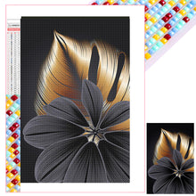 Load image into Gallery viewer, Diamond Painting - Full Square - Black and gold flowers (40*60CM)
