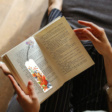 Load image into Gallery viewer, 3Pcs Special Shape Book Pumpkin 5D DIY Diamond Painting Bookmark for Book Lovers
