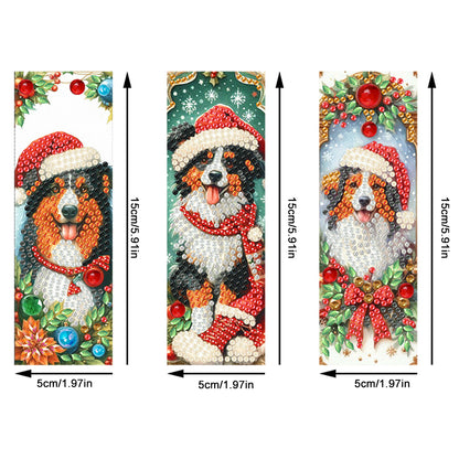 3Pcs Special Shape Book Pumpkin 5D DIY Diamond Painting Bookmark for Book Lovers
