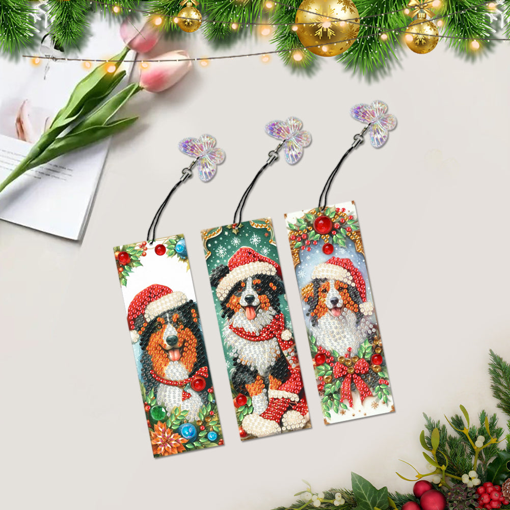 3Pcs Special Shape Book Pumpkin 5D DIY Diamond Painting Bookmark for Book Lovers