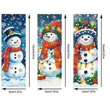 Load image into Gallery viewer, 3Pcs Special Shape Book Pumpkin 5D DIY Diamond Painting Bookmark for Book Lovers

