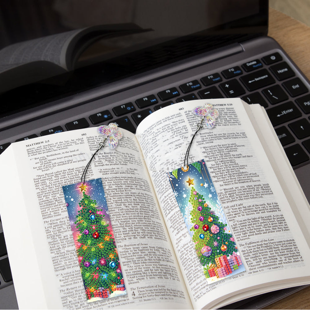3Pcs Special Shape Book Pumpkin 5D DIY Diamond Painting Bookmark for Book Lovers