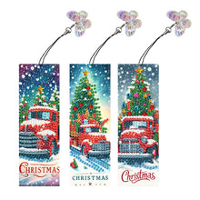 Load image into Gallery viewer, 3Pcs Special Shape Book Pumpkin 5D DIY Diamond Painting Bookmark for Book Lovers
