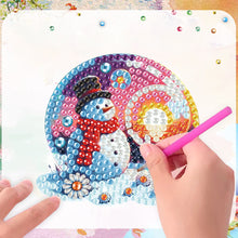 Load image into Gallery viewer, 6Pcs Acrylic Snowman Diamond Painting Art Fridge Magnet for Adults Beginners
