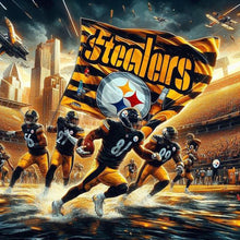 Load image into Gallery viewer, Diamond Painting - Full Round - Pittsburgh Steelers (40*40CM)
