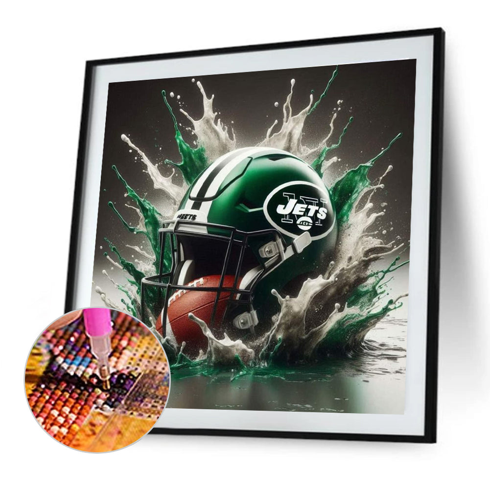 Diamond Painting - Full Round - New York Jets (40*40CM)