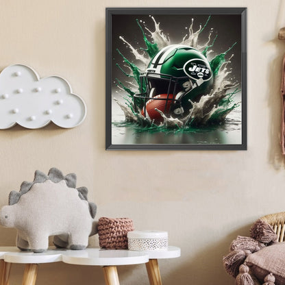 Diamond Painting - Full Round - New York Jets (40*40CM)