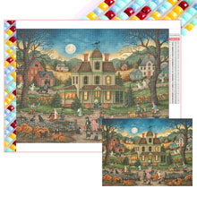 Load image into Gallery viewer, Diamond Painting - Full Square - Halloween haunted house (60*45CM)
