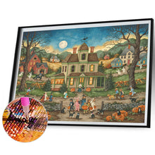 Load image into Gallery viewer, Diamond Painting - Full Square - Halloween haunted house (60*45CM)
