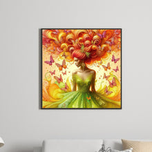 Load image into Gallery viewer, Diamond Painting - Full Square - Butterfly girl (30*30CM)
