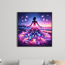 Load image into Gallery viewer, Diamond Painting - Full Square - Butterfly girl (30*30CM)
