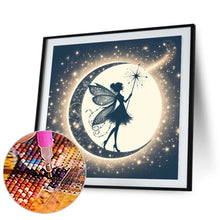 Load image into Gallery viewer, Diamond Painting - Full Square - Silhouette of elves under the moon (30*30CM)
