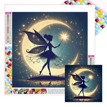 Load image into Gallery viewer, Diamond Painting - Full Square - Silhouette of elves under the moon (30*30CM)
