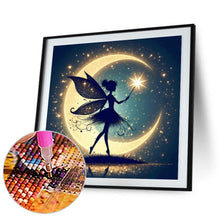 Load image into Gallery viewer, Diamond Painting - Full Square - Silhouette of elves under the moon (30*30CM)
