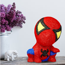 Load image into Gallery viewer, Vinyl Spiderman Diamond Painting Piggy Bank 5D DIY Diamond Money Storage Box
