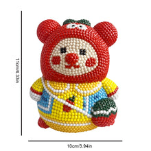 Load image into Gallery viewer, Vinyl Bear Diamond Painting Piggy Bank DIY Diamond Painting Money Storage Box
