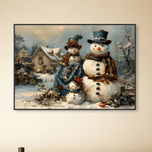 Load image into Gallery viewer, Diamond Painting - Full Round - Winter snowman (40*30CM)
