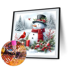 Load image into Gallery viewer, Diamond Painting - Full Round - Winter snowman (30*30CM)
