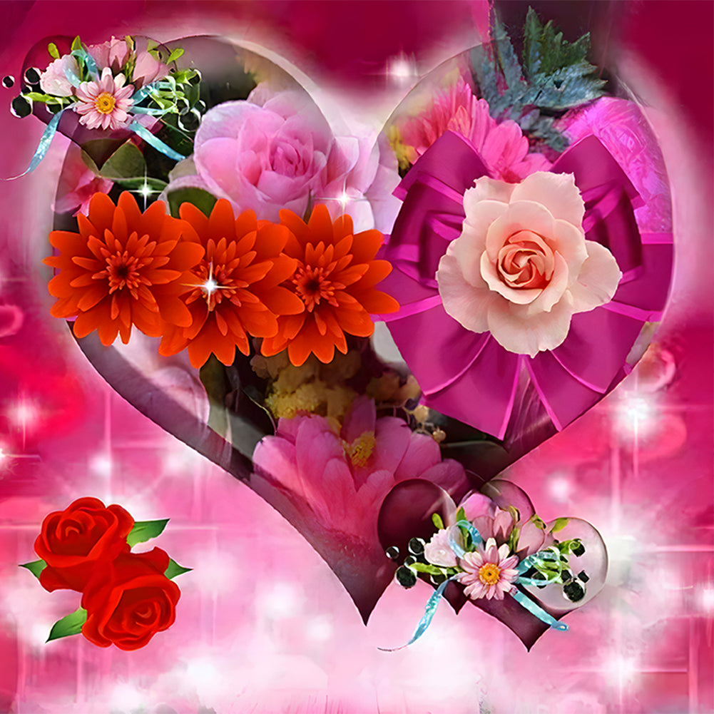 Diamond Painting - Full Round - Love rose (40*40CM)