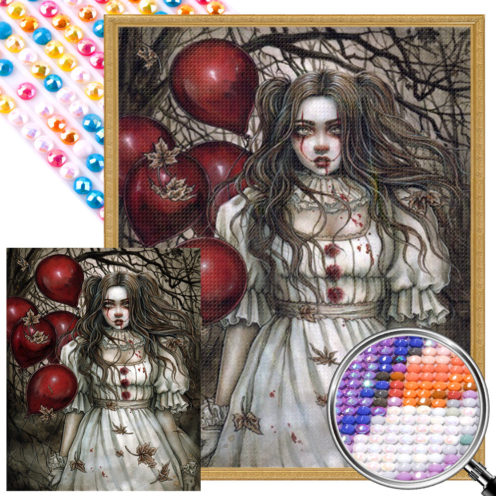 AB Diamond Painting - Full Round - Balloon girl (40*50CM)