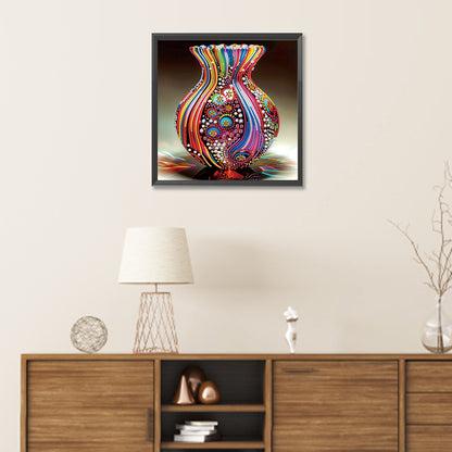 Diamond Painting - Partial Special Shaped - Art vase (30*30CM)