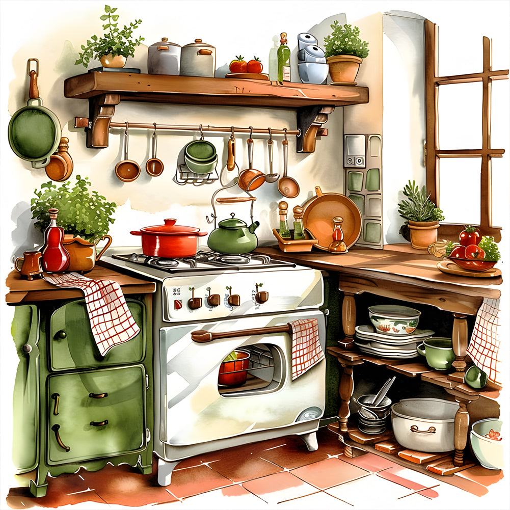 Diamond Painting - Full Round - Warm cabinet (40*40CM)